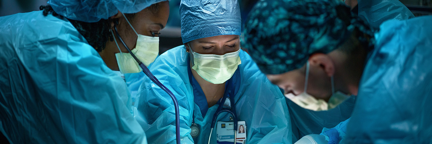 Surgeons in an operating room