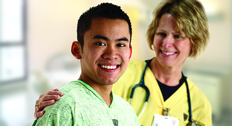 Patient with Nurse