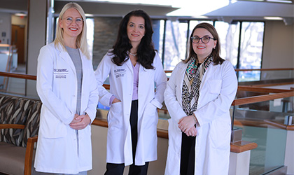 The cancer team at the Eleanor N. Dana Cancer Center.